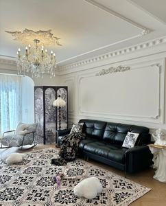 Modanatura Decorativa in PU OB-2101 con Motivo Geometrico a Quadrati Piccoli e Linee a Corda Intrecciata - Product Image 6