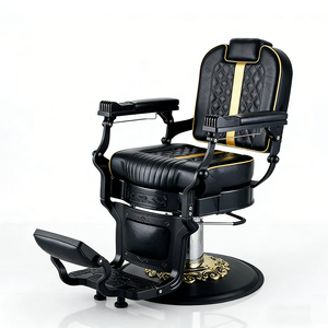 Ghế làm tóc salon cao cấp, cỡ lớn, kiểu dáng hiện đại, chắc chắn, có thể điều chỉnh, xoay, ngả lưng, kiểu cổ điển - Product Image 1