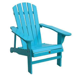 Moderna sedia esterna Adirondack confortevole e durevole stile <span class=keywords><strong>luna</strong></span> Multi-colore legno Design pieghevole per alberghi e spiagge - Product Image 3