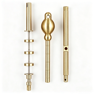 CNC Fabricated Brass Stainless Steel Precision Shaft Multi <b>Step</b> Locating Pin Knurled Adjust Screw Fixture Hardware - Product Image 1