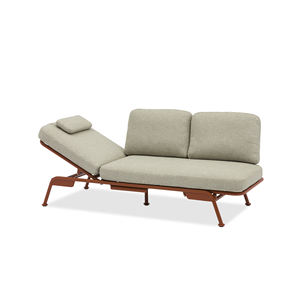 Sofá de jardín multifuncional SUNSET en metal y terracota - Product Image 1