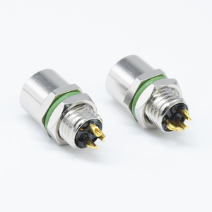 Conector Circular M8 de 3 Pines con Código A, Impermeable IP67, Hembra, Montaje en Panel Trasero, Conector de Montaje en Panel M8 - Product Image 4