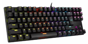 Factory Wholesale Custom 87-Key Wired Blue <b>Switch</b> Gaming Mechanical Keyboard 75% Wired <b>USB</b> New Product - Product Image 2