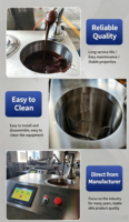 Machine à faire fondre et tempérer le chocolat verticale avec un distributeur chauffe-chocolat commercial de 30 L