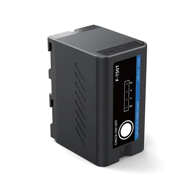 Camcorder Camera Laptop Battery NP-F750T 7.4V 5200mAh Rechargeable Lithium Ion Battery Pack with Type-C Port-in Stock