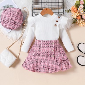 Ensemble 2 pièces décontracté pour bébés et jeunes enfants, motif imprimé, en coton gaufré, manches courtes, collection été, vente en gros - Product Image 3