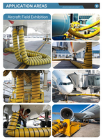 Avion PCA Climatisation au sol Tuyau flexible Tuyau de ventilation isolé HVAC Refroidissement Tube d'échappement Débit d'air portable