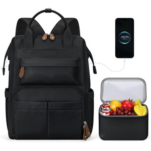 Insulated <b>Lunch</b> Box with Travel <b>Backpack</b> Fits 15.6-17.3 Inch Laptop - Product Image 1