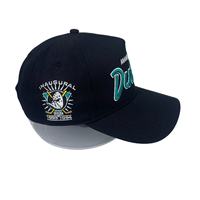 Gorras de Béisbol Personalizadas de 5 Paneles con Logotipo Bordado en Relieve 3D, Bordado en Dos Tonos, Estilo Deportivo Vintage, Transpirables e Impermeables