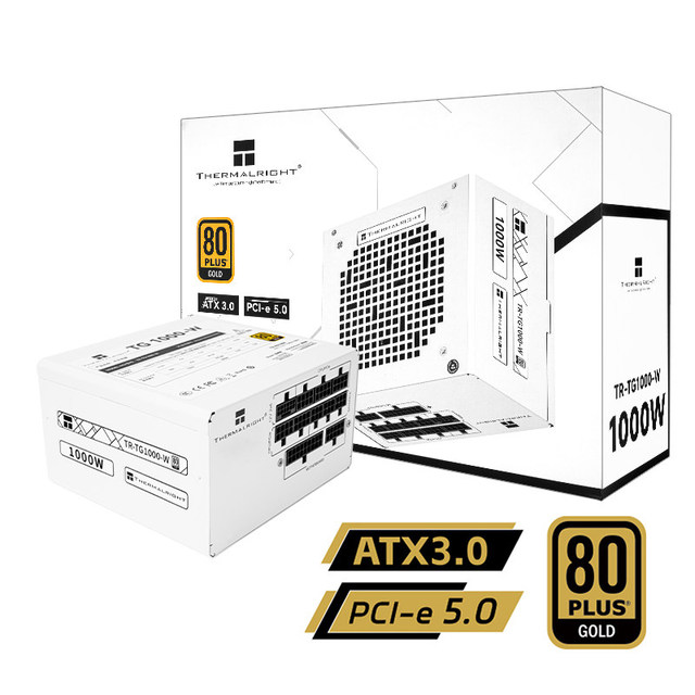 Thermalright TR-TG1000-W 1000W White 80PLUS Gold Full Modular ATX3.1 Desktop Power Supply SGCC Material in Stock