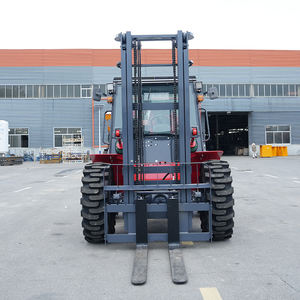 Fábrica China Terreno áspero Carretilla elevadora de 5 toneladas Elevación hidráulica Carretilla elevadora de tracción en 4 ruedas Carretilla elevadora de muelle de puerto de neumáticos todoterreno - Product Image 6