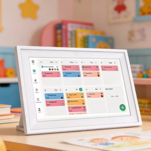 Pantalla <span class=keywords><strong>de</strong></span> Calendario Familiar Inteligente <span class=keywords><strong>de</strong></span> 10.1 Pulgadas con Control Remoto WiFi - Product Image 1