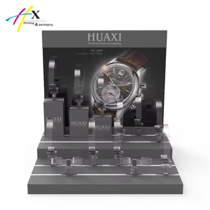 Huaxin hiển thị bằng gỗ xem Showcase tùy chỉnh <span class=keywords><strong>Acrylic</strong></span> khe cắm bằng gỗ <span class=keywords><strong>Acrylic</strong></span> xem đứng hiển thị cho cửa hàng - Product Image 4