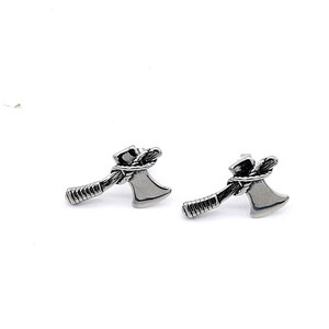 yunnique Retro Titanium Steel Axe <b>Stud</b> <b>Earrings</b> For Men And Women Fashion Geometric Design GZYE-EC0727 - Product Image 1