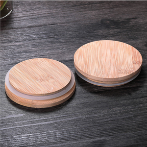 网店新品厨房木盖玻璃食品储藏罐套装 - Product Image 5