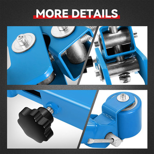 Outil de rouleau de garde-boue bleu pour la réparation de carrosserie Outil de réparation de pneu en aluminium pour le reformage et l'extension du passage de <span class=keywords><strong>roue</strong></span> - Product Image 5