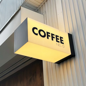 Customized LED Lightbox Indicator Sign AC-Powered Acrylic <b>Logo</b> IP65 Waterproof <b>Wall</b> Mount for Advertising Sign Night Market - Product Image 5