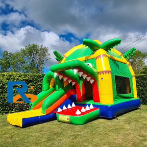 PVC cá sấu thiết kế ngoài trời Inflatable lâu đài trẻ em vui vẻ thư bị trả lại Trampoline CHƠI thiết bị Inflatable trượt Bouncer nhà - Product Image 5