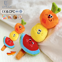 Uyeah OEM/ODM Persoonlijk Ontwerp Korte Pluche Sleutelhanger Aangepaste Gevulde Fruit-op-een-Stok Serie Koreaanse Stijl Huisdier Pluche Speelgoed