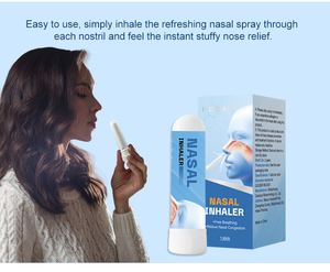 Tùy chỉnh OEM hương liệu Mũi inhaler xách tay tinh dầu mũi dính với tinh dầu bạc hà cho đau đầu cứu trợ và tập trung - Product Image 5
