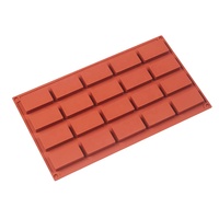 20 Hohlraum Rechteck Schokoladen formen Silikon Candy Mould DIY handgemachte Seifen form Kuchen Dekorieren Backform Eiswürfel schale