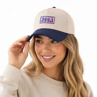Casquette de baseball personnalisée en usine, haute qualité, 5 panneaux, visière incurvée, 100% coton Oxford Dobby, logo brodé 3D léopard