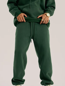 Pantalones de chándal de moda OEM al por mayor, pantalones de chándal en blanco, pantalones de jogging personalizados estampados, pantalones de chándal de lana lisa - Product Image 4