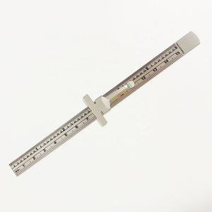 Penggaris Baja Tahan Karat Ukuran 15cm dengan Klip Logo OEM Diterima - Product Image 6