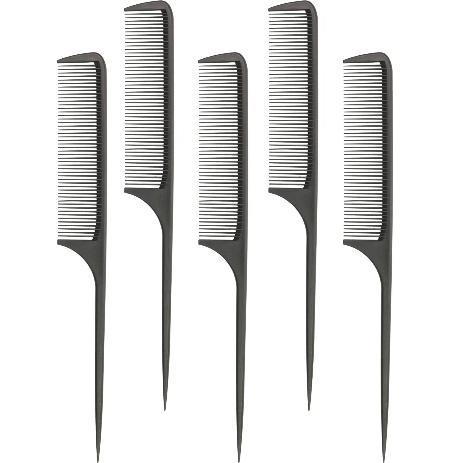Customized Logo Professional Carbon Heat Resistant Hair Dressing Long Tail Comb
