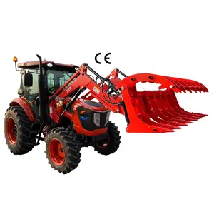 Desain baru kualitas terbaik 75hp 4wd traktor pertanian traktor dengan front end loader untuk dijual