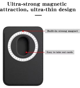 Porte-cartes magnétique en cuir PU avec design personnalisé, compatible MagSafe, pour iPhone 16/15/14/13/12 Series - Product Image 4