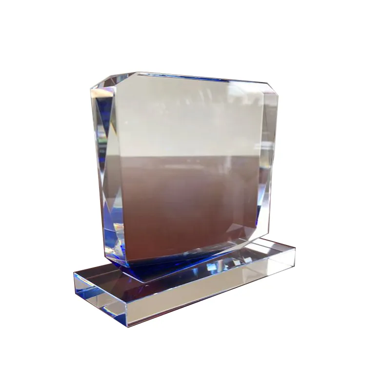 Troféu de cristal transparente, multi-local prático moderno de alta qualidade