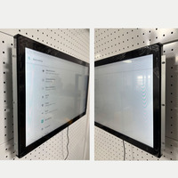 Monitor de Pantalla Táctil Capacitiva de Marco Abierto Industrial de 27 Pulgadas |   Pantalla plana integrada IP65 resistente al agua 4K USB negra