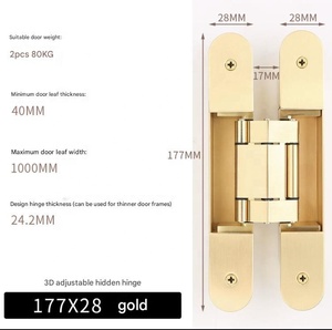บานพับประตูปรับได้พร้อมน็อตสำหรับประตูสวิงผลิตจากจีน - Product Image 1
