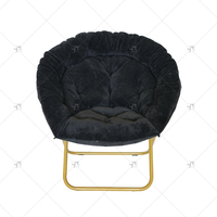 Mobilier d'extérieur confortable et portable au design moderne, chaise lunaire pour pique-nique, bureau à domicile, avec tissu en métal et plastique.