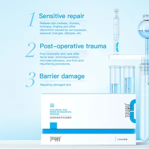 Sérum à l'acide hyaluronique pour soins du visage, produit de marque privée, meilleure qualité chinoise, après Ampoule de mésothérapie