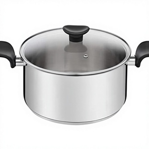 <strong>Tefal</strong> Dutch Oven 24 cm (5.3L) + Glass <strong>Lid</strong> All Heat Sources Including Induction Stainless Steel 10 Years Warranty Dishwasher Safe - Product Image 3