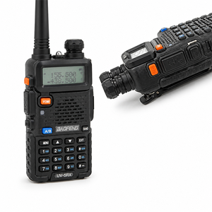 BFUV-5RX Talkie-walkie professionnel tri-bande VHF/UHF, radio bidirectionnelle 5W, 128 canaux, longue portée, interphone analogique portable - Product Image 3