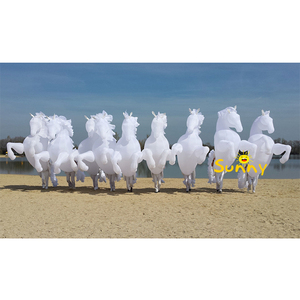Cavallo gonfiabile su misura del LED per il cavallo gonfiabile di illuminazione principale bianco di parata per la prestazione di carnevale - Product Image 4