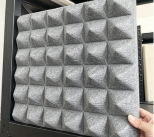 Panneau acoustique en fibre de polyester, design pyramidale, absorption acoustique pour la maison, le bureau, style minimaliste, réduction de bruit élevée - Product Image 3