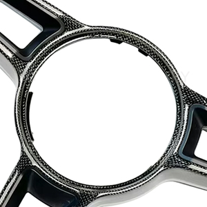 Embellecedor de cubierta decorativa para volante de fibra de carbono para <span class=keywords><strong>Porsche</strong></span> 911 992 Panamera Cayenne <span class=keywords><strong>Macan</strong></span> 2017 2018 2019, accesorios para coche - Product Image 4