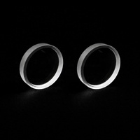 Lentille biconcave en verre de silice fondue UV, diamètre 10 mm/12,7 mm/25,4 mm/6,3 mm, lentille doublement concave avec revêtement anti-reflet UV pour usage optique