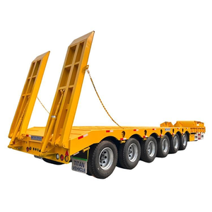 รถพ่วงพื้นเรียบแบบ Lowbed สำหรับงานหนัก 2 และ 3 เพลา ราคาดีที่สุด รถพ่วงแบบ Lowbed ใหม่เอี่ยมอเนกประสงค์ - Product Image 4