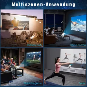 Proyectores Mini portatiles LCD inteligentes hy300 với Android 11 Wifi, certificados CE, FCC, RoHS, lampara LED funciones 3D - Product Image 6