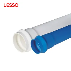LESSOスケジュール40 PVC水道管白色および4インチPVCプラスチックアクセサリー水道管用ボールバルブ