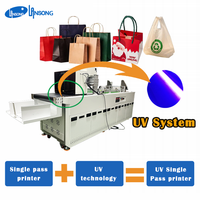 Nouvelle technologie d'impression numérique UV en un seul passage, sac en plastique, sac cadeau, boîte en plastique, papier d'art, brochure, magazine, impression en un seul passage