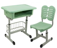 Mobilier scolaire moderne pour les écoles primaires et secondaires, vente en gros, ensemble de table et de chaise d'école personnalisé