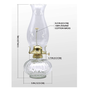 13 "di grandi dimensioni Vintage Decorative di Olio di <span class=keywords><strong>Vetro</strong></span> Antivento <span class=keywords><strong>Lampada</strong></span> di <span class=keywords><strong>Vetro</strong></span> Resistente 33 centimetri di Altezza - Product Image 2