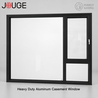 JOUGE Durable Aluminum Tilt Turn Screen Window 6060-T66 1.8mm PA66 Thermal Break Tempered Glass Anti Rust for Modern Villa
