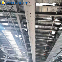 Conduit en acier flexible pour le chauffage et la ventilation, atténuateur acoustique, tissu poreux, application en salle de sport, conception graphique, pièces de systèmes CVC